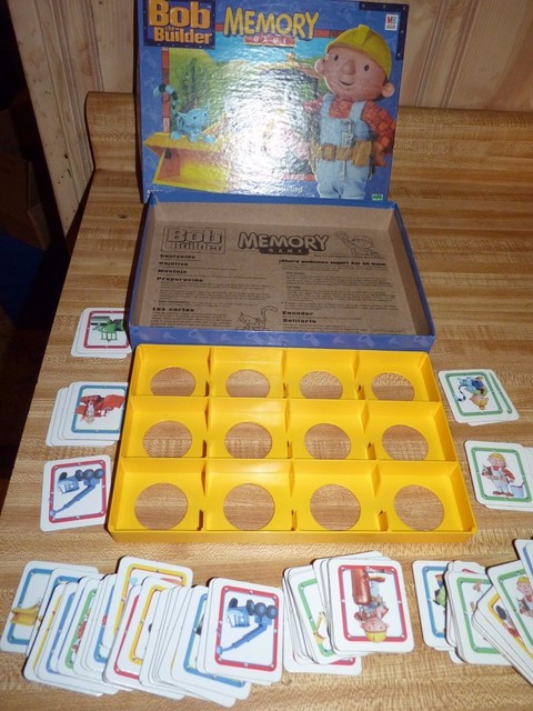 2001 Milton Bradley Hasbro Bob The Builder Memory Game Preschool Kids ...