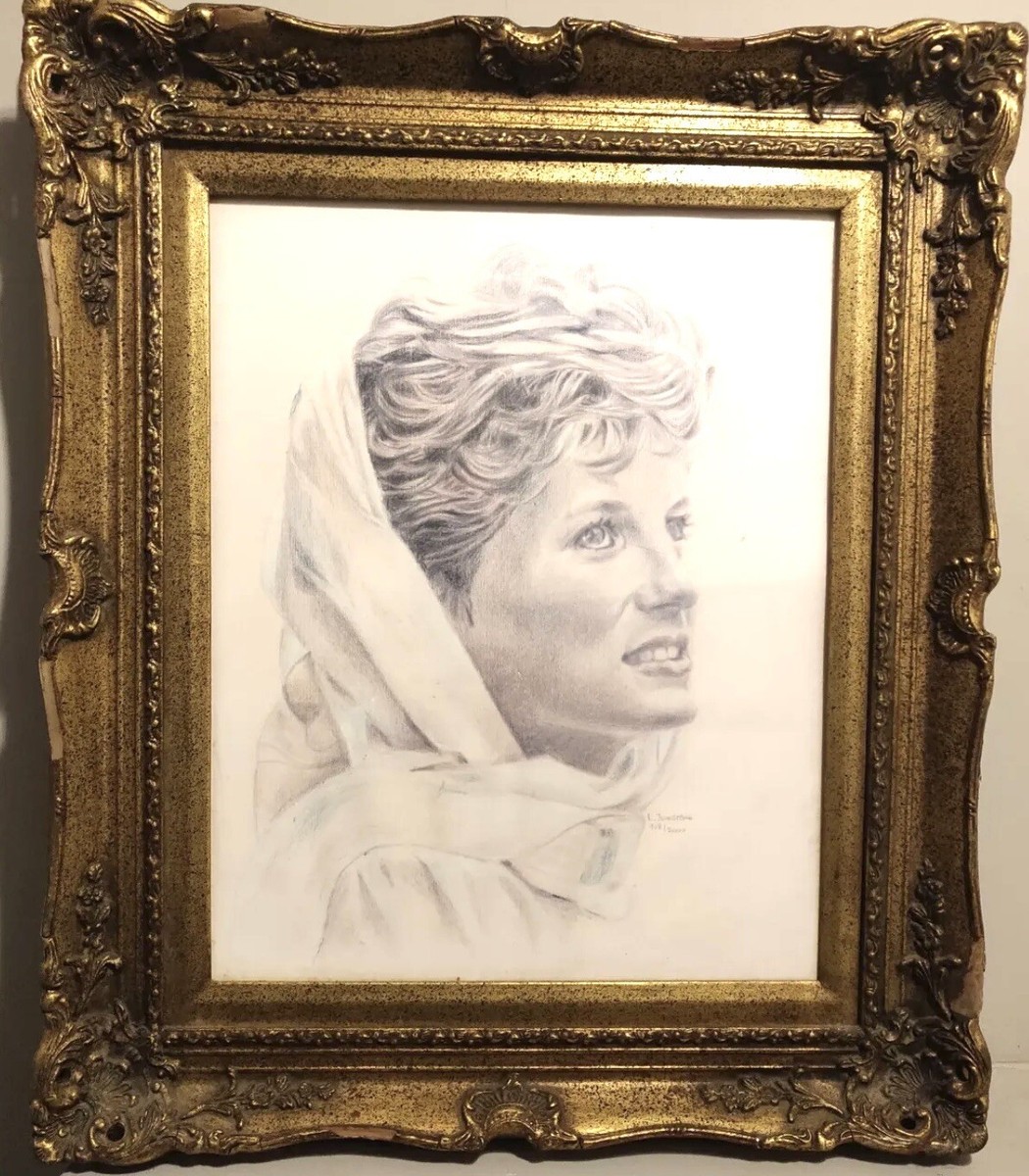 【J17732】DIANA A PORTRAIT J17732】DIANA A PORTRAIT Princess Diana portrait Limited