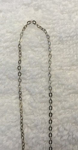 Vintage Costume Jewelry Locket Necklace Silver Embellished Oval - Picture 4 of 5