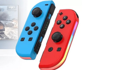 Joy Con Controller mit LED für Nintendo Switch Blau Rot 