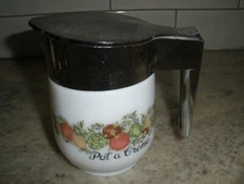 Vintage Corning Ware Gemco Spice of Life Creamer Pitcher Pot A Creme made in USA