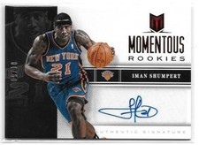 2012-13 Panini Momentum IMAN SHUMPERT MOMENTOUS ROOKIES RED AUTO 9/10 RC
