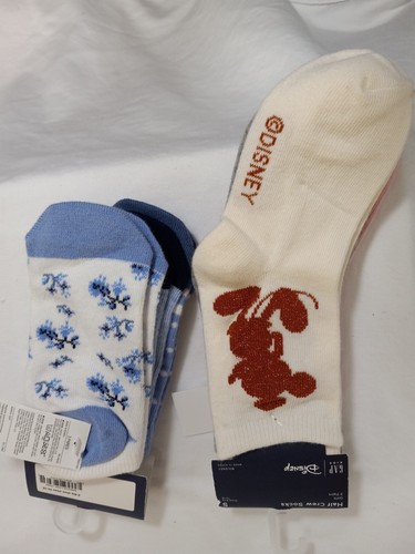 Gap Kids Girls Socks Two Pack Disney Crew And No Show Socks - Picture 2 of 6