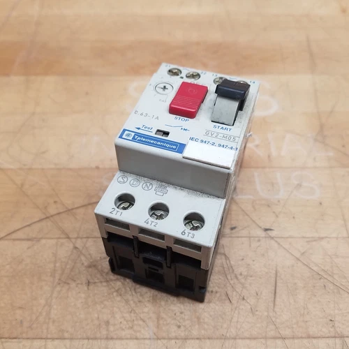 Telemecanique GV2-M05 Circuit Breaker, 0.63 - 1A - USED