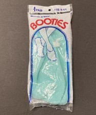 Vintage Acrylic Booties Lounging Socks SofPuff Hosiery Corp 1 Pair Fits 9-11 New
