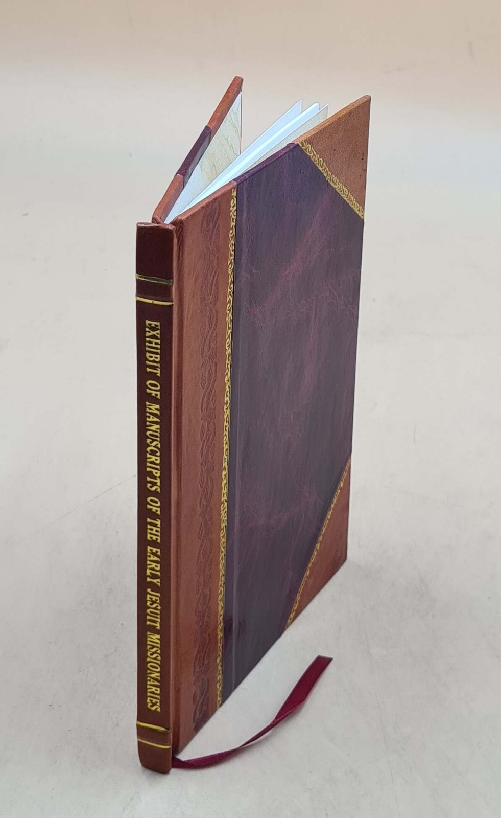 Early Jesuit Missionaries in North America Manuscripts Leather Bound Exhibit