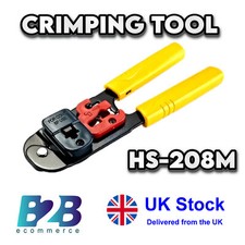 Modular Plug Crimp Strip and Cutting Tool Ethernet Network Cable Lan Patch Rj45