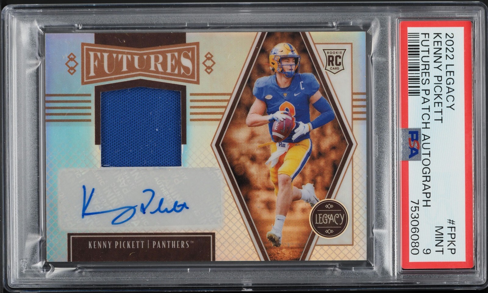 Kenny Pickett Panini Legacy Futures Patch Autograph #FPKP Base