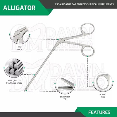 Hartman alligator ear forceps, 3 1/8'' 30-885