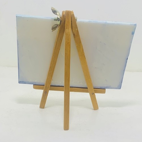 DOLPHIN 3D Ceramic Plaque w/ Mini Wood Easel 5.5”W x 4”H Decorative Ocean Decor - Picture 5 of 8