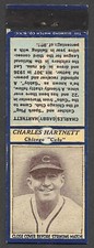 1937 DIAMOND MATCHBOOK  Charles Gabby Hartnett  CHICAGO CUBS  VG-EX  A