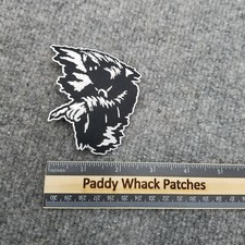 Spooky Hooded Figure Pointing Ghost or Grim Reaper Patch