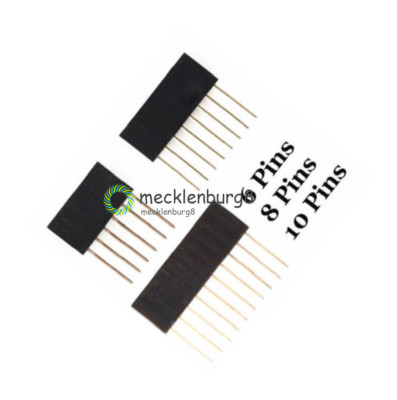 100PCS 2.54mm pitch Stackable Header Pins 6/8/10 Pins for Arduino Shield