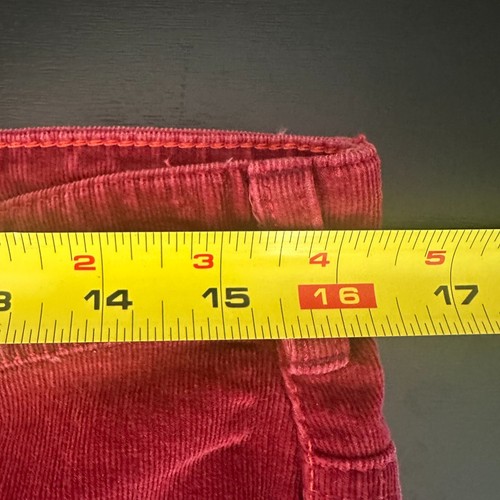 Pilcro and the Letterpress Corduroy Pants Women's 31 Red Mid Rise Straight Leg - Picture 10 of 13