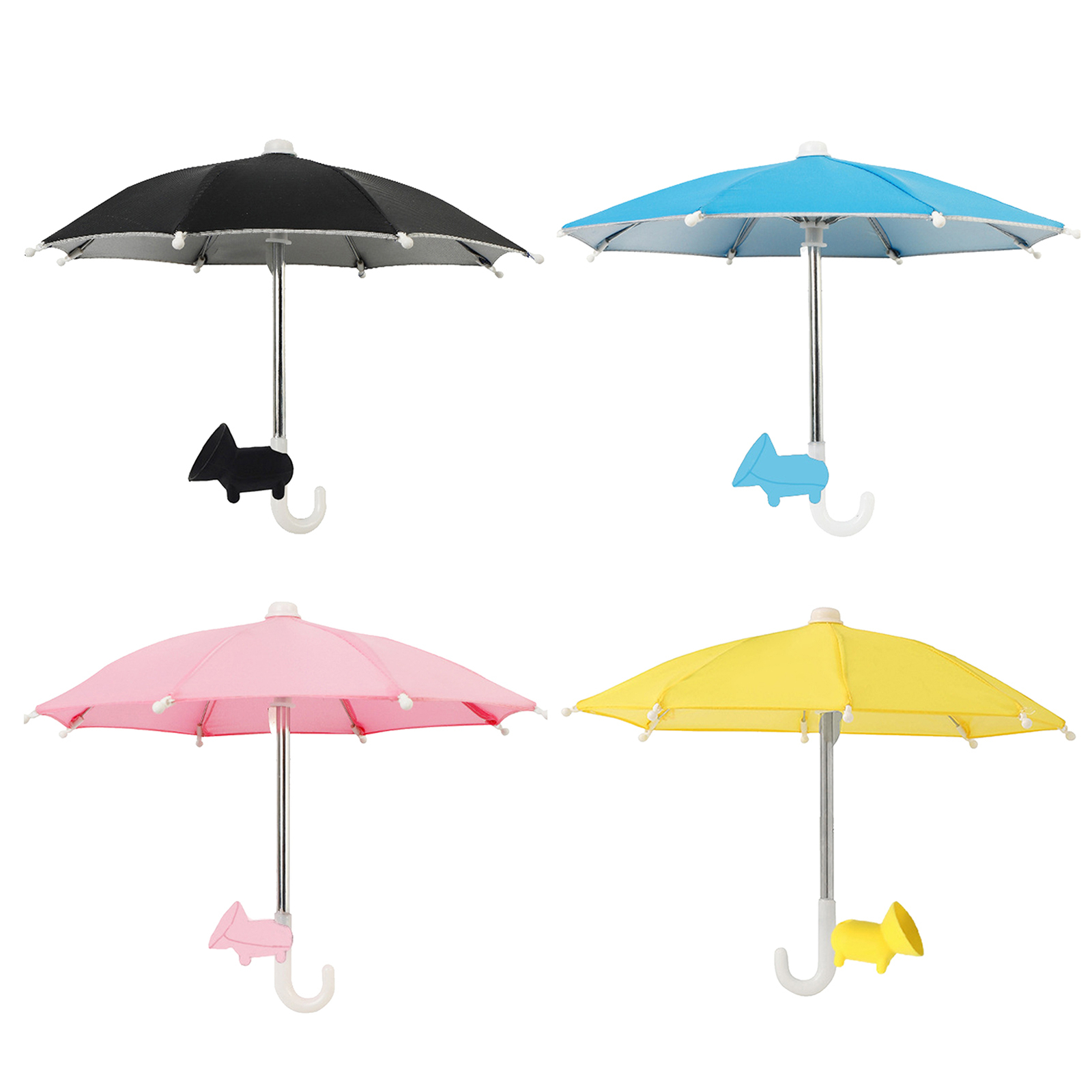 Mini Sun Shade Phone Holder with Suction Cup Portable Sun Umbrella