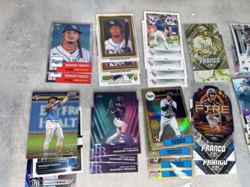 LOTTO BASE INSERTO CARTA WANDER FRANCO 159 ROOKIE 2022 TOPPS DONRUSS CHROME RAYS WOW - Foto 2 di 7