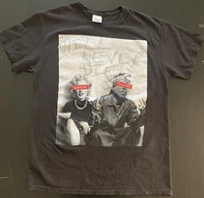 Delta Supreme Legend Will Never Die Monroe and Tupac Hip Hop Rap T Shirt Size M