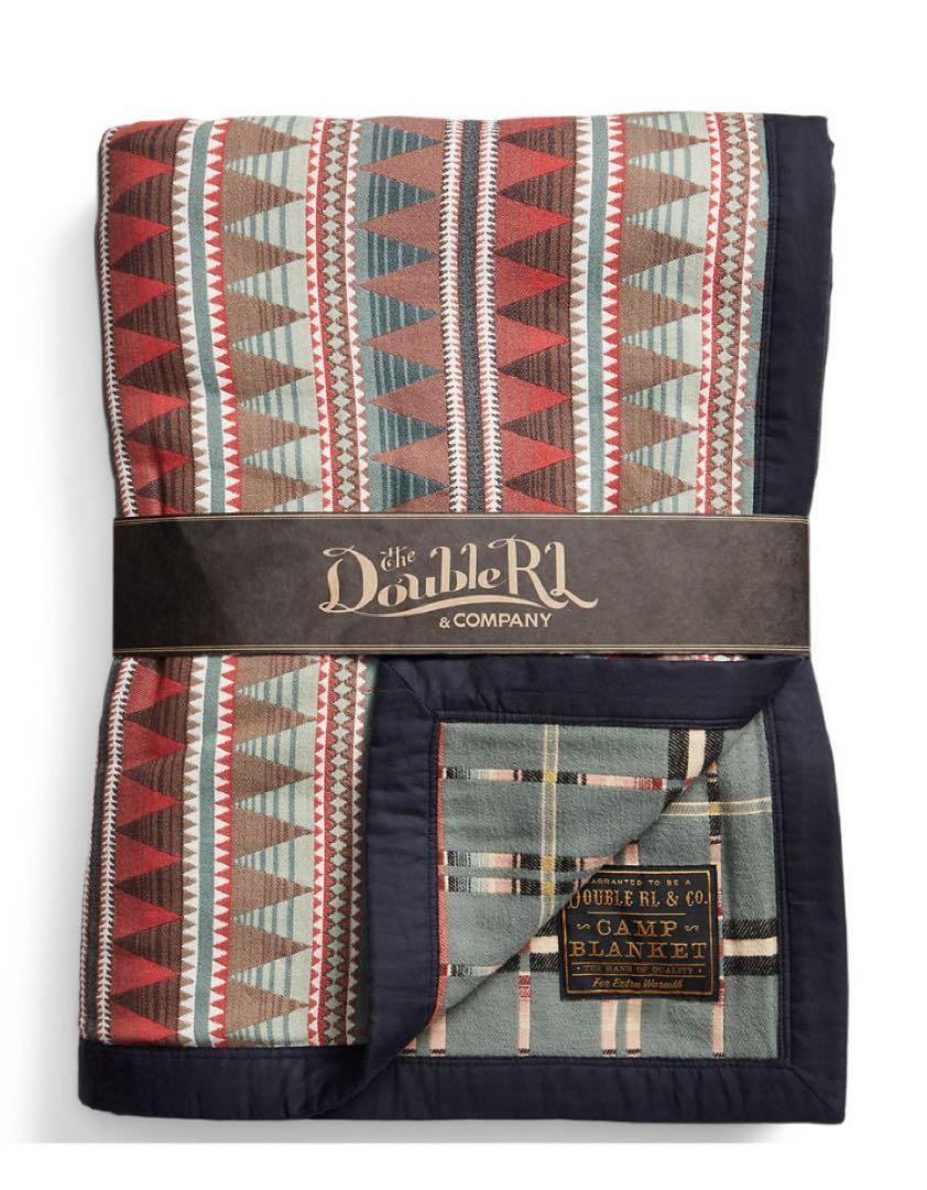 DOUBLE RL & CO. ダブルアールエル チェック柄ブランケット DOUBLE RL & CO. ダブルアールエル チェック柄ブランケット