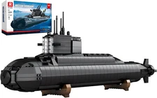 Nuclear Submarine 800 LED lights Building Blocks Attack Sub Toys NEW IN BOX