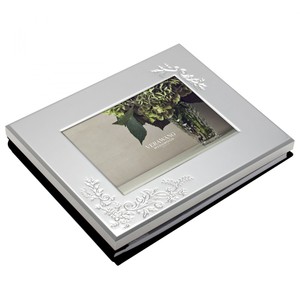 VERA WANG By Wedgwood Lace Bouquet Photo Guest Book 5"x7"