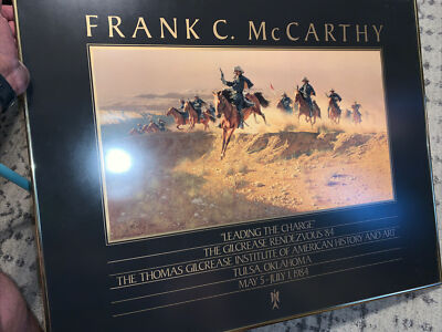 Frank McCarthy Hostiles Framed Print 24 X 31 Dated 1984 Exhibit