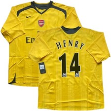 2005/06 Arsenal Away Jersey 14 Henry 2XL Nike Soccer Premier League highbury