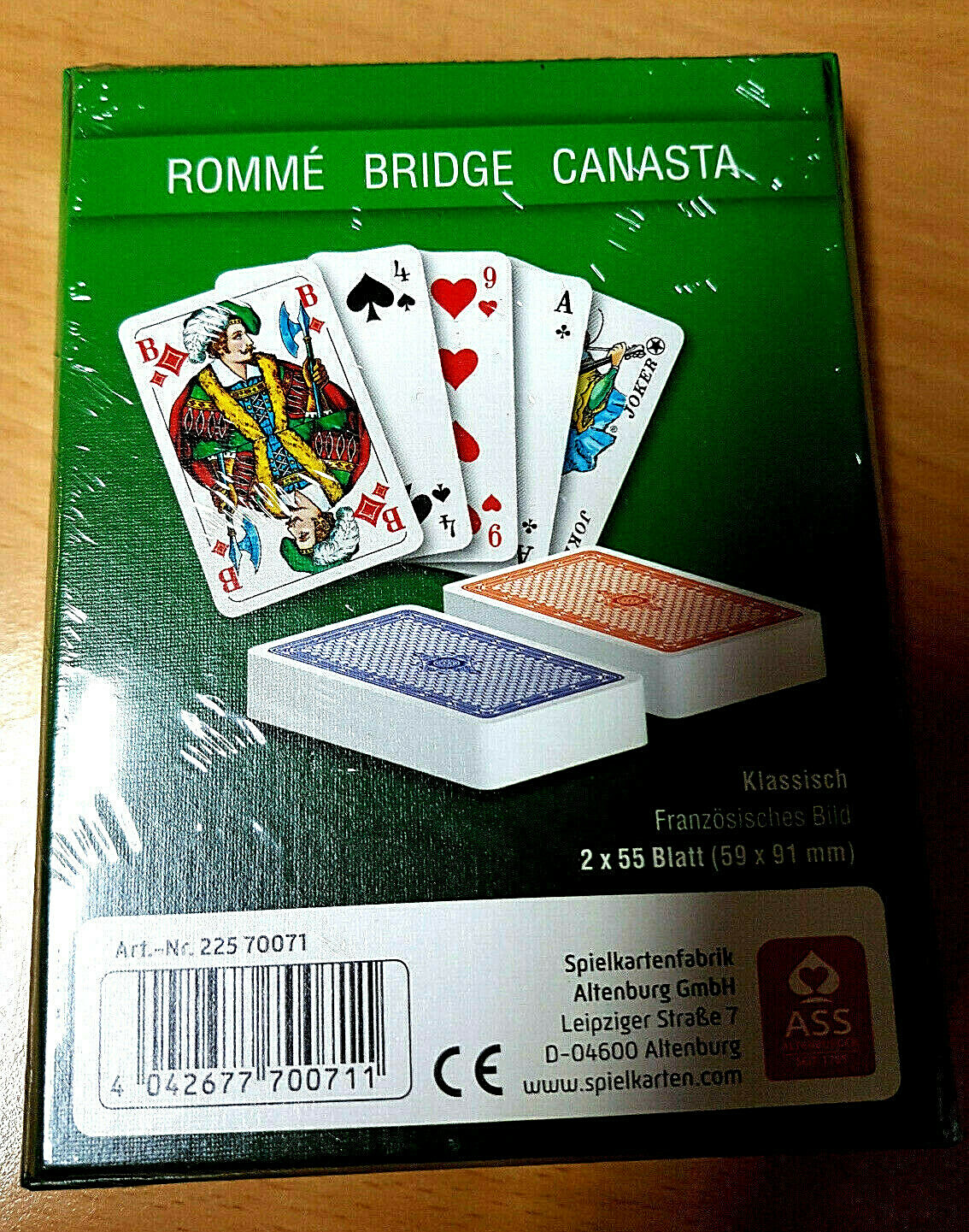Thumbnail - Ass Altenburger Klassisch Romme Französisches Bild 2x55 Blatt