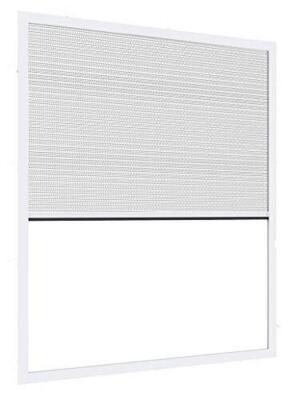 Windhager 03244 Plissee Fenster Ultra Flat Insektenschutz für Fenster 130x150cm