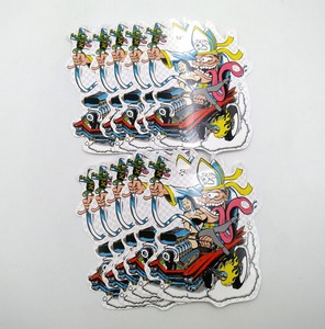 10pcs Big Daddy Hot Rods Ed Roth Graffiti Rat Fink Decal Car Vinyl Stickers