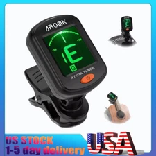 For Electric Acoustic Guitar Bass Ukulele Banjo Violin Chromatic Clip-On Tuner