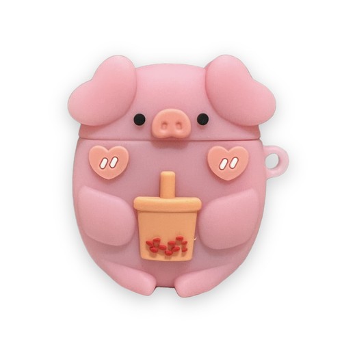 AIRPODS CASE 3D CUTE CARTOON ANIMAL DESIGN SILICONE FUN EARPHONE COVER UK STOCK - Picture 43 of 49