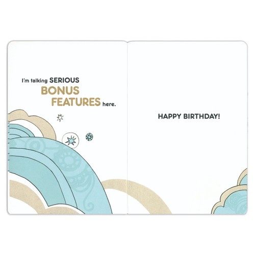Divertida Tarjeta CUMPLEAÑOS PARA AMIGO, Edición Especial 4 Discos por Hallmark + Sobre - Imagen 2 de 5