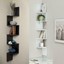 5 tiers wall corner artistic shelf furniture floating display rack space saving