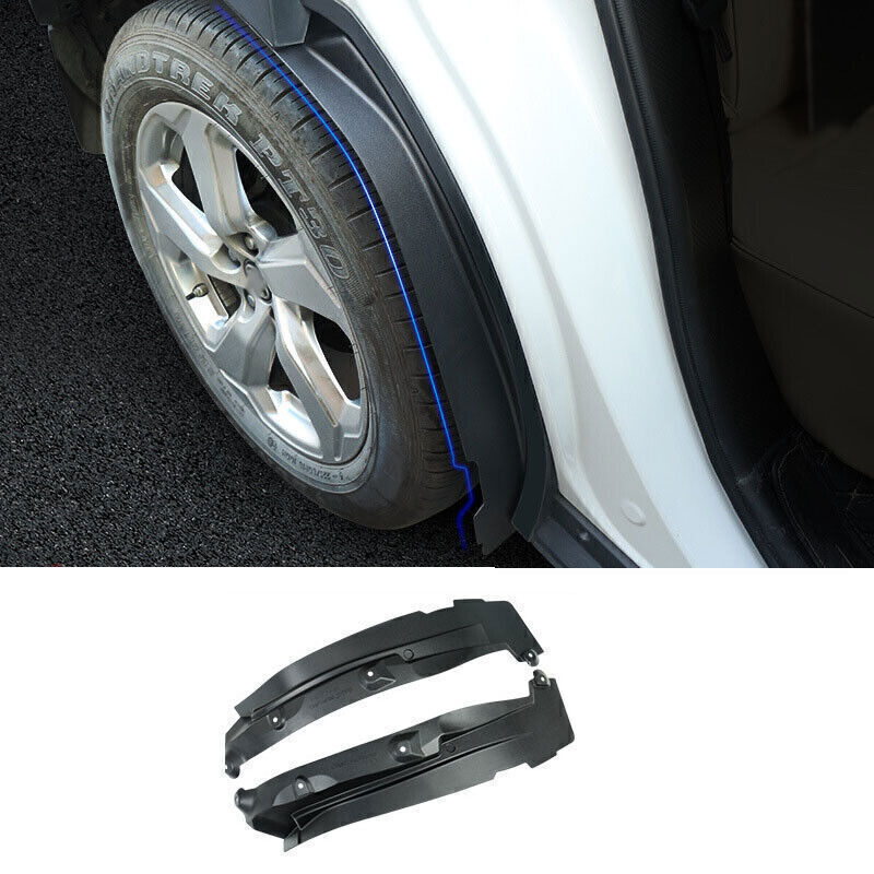 For Toyota RAV4 2019-24 Black Mudguards Fender Flare Kit Rear Wheel Arch Cover