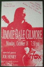 JIMMIE DALE GILMORE FOX BOULDER CONCERT POSTER 1993