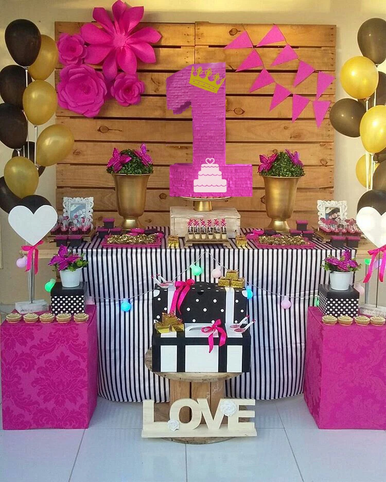 Number One Numero Princess Princesa Celebrations Pinata Piñata Birthday Party - Image 2 of 4