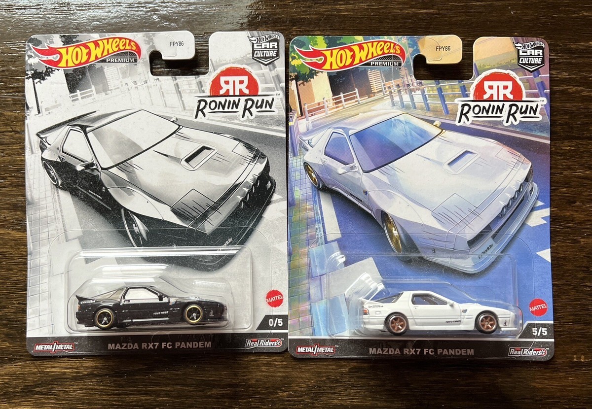 Hot Wheels Premium Car Culture Ronin Run Mazda RX7 FC Car - Black