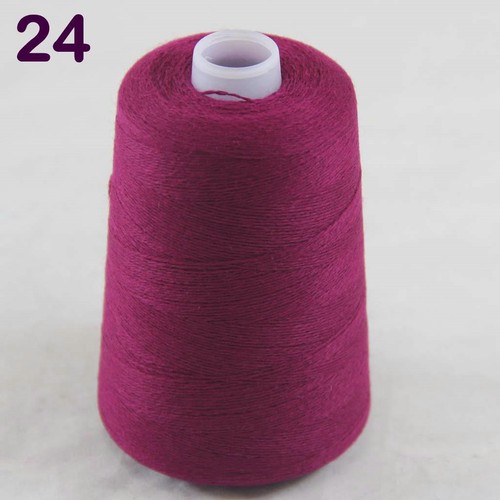 100g Cone 100% Cashmere Hand Knitting Crochet Wrap Scarf shawl Yarn Magenta - Picture 4 of 15