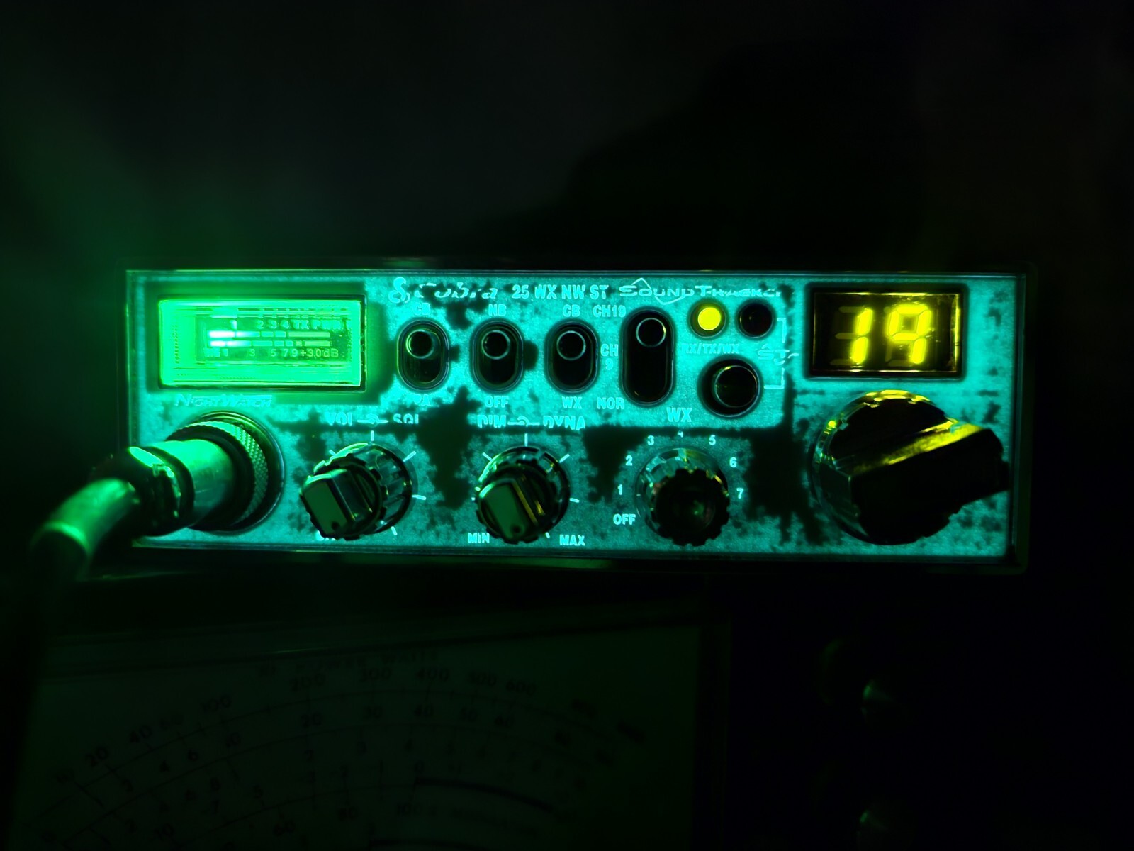 Cobra 25 Cb Radio NW CB Lighted Pro Peaked Tuned Swing Kit 4w Swing 18