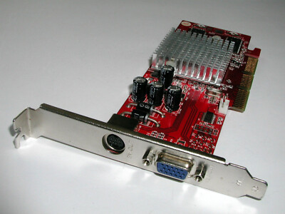 AGP 8x Grafikkarte Palit, ATI Radeon 9250, 128 MB DDR, VGA TV, gebraucht