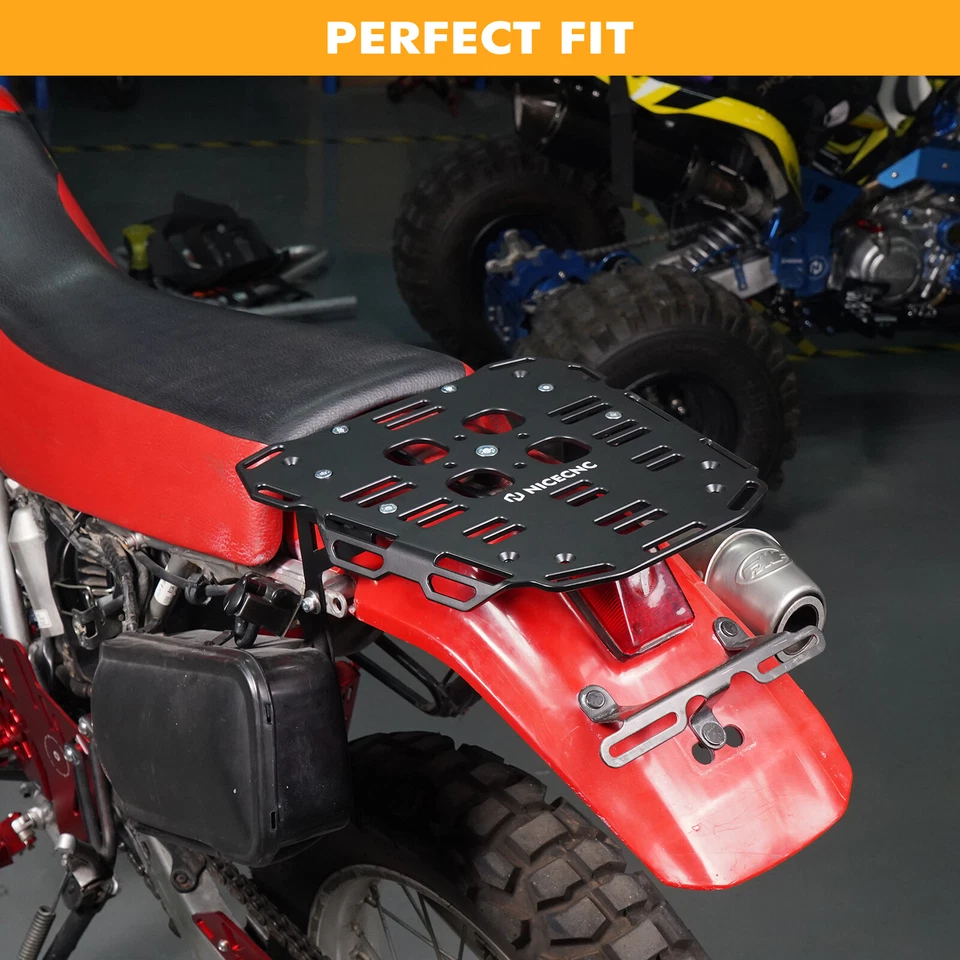 Portaequipajes trasero con kit de soporte de marco para Honda XR650L 1993-2025 NICECNC Foto 2 de 4