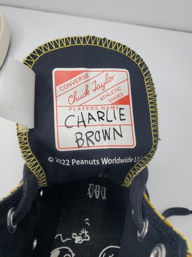 Converse Peanuts Chuck Taylor 70 Hi Woodstock Sneakers A01871C Size M 7.5 W 9.5 - Picture 9 of 11