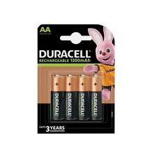 Duracell Rechargeable 1300mAh AA HR6/DC1500 Batteries 1 Pack 9.25 per battery