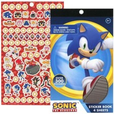 Sonic The HedgeHog 4 sheet Sticker Pad with 300 Stickers