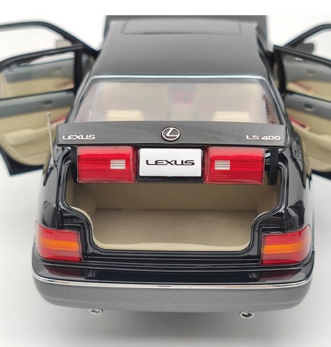 1:18 LEXUS LS400 FIRTS GENERATION , COMPLETE BLACK , RARE, TOYOTA , CELSIOR - Foto 11 di 16