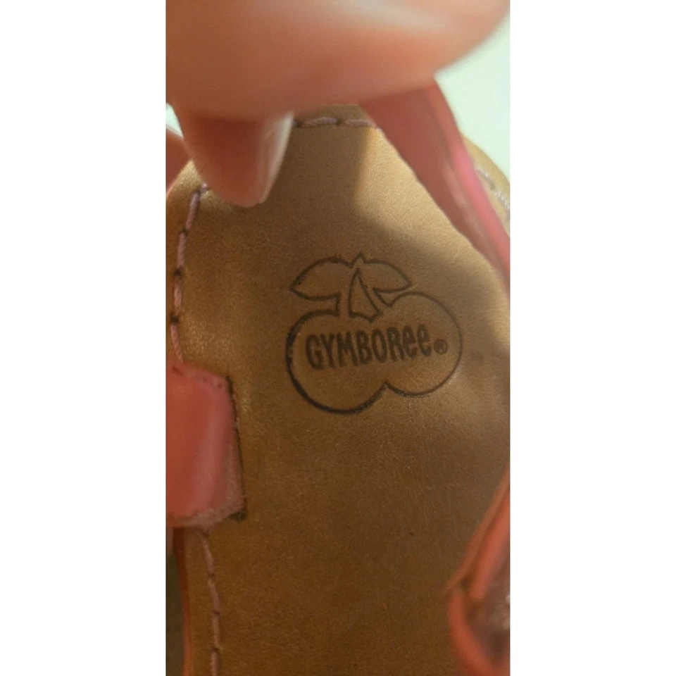 Baby Girls Sandals Pink with Red Apples  Gymboree Size 8  - Image 4 of 4