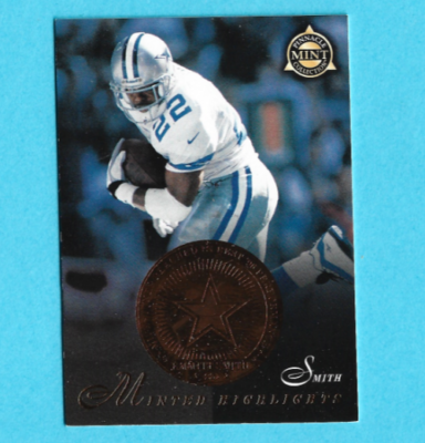1997 Pinnacle Mint Football Card #28 Emmitt Smith MH | eBay