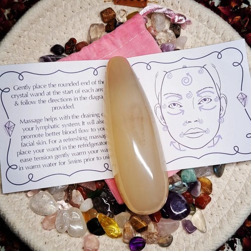 Achatkristallstab Geschenk - Massagegerät Heilung Reiki natürliche Gesundheit & Wohlbefinden - Bild 3 von 3