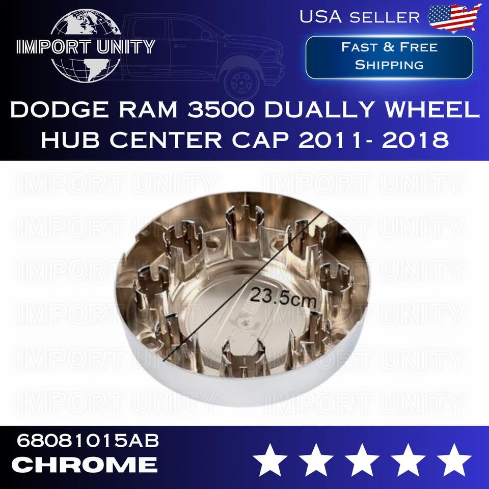 2X Tapacubos central cromado delantero 68081010ab apto para Dodge Ram 3500 2011-18 DOBLEMENTE Foto 3 de 3