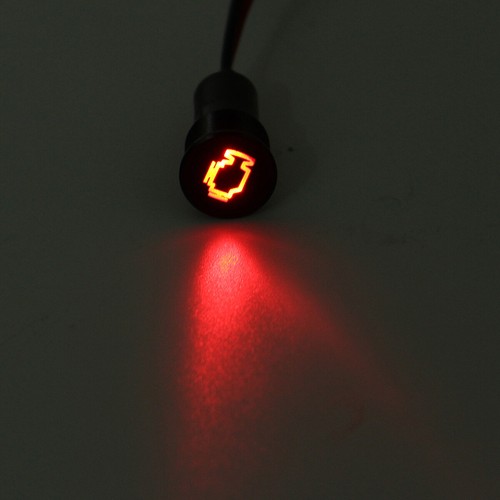 Chrome 8/10/12/14/16mm LED Dash Panel Warning Pilot Light Indicator Lamp Car Van - Picture 16 of 41